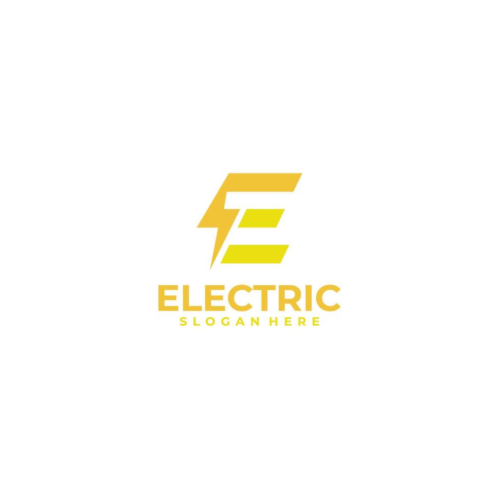 elektrische Logo-Symbol-Vektor-Design-Vorlage vektor