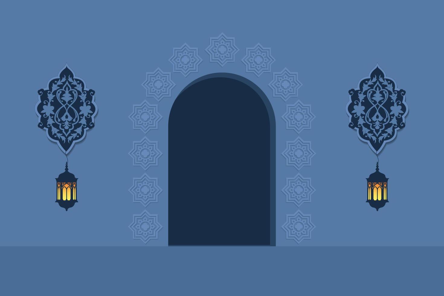 islamisches cover, ramadan eid hintergrund vektor