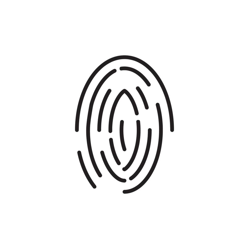 finger skriva ut logotyp och symbol bilder vektor