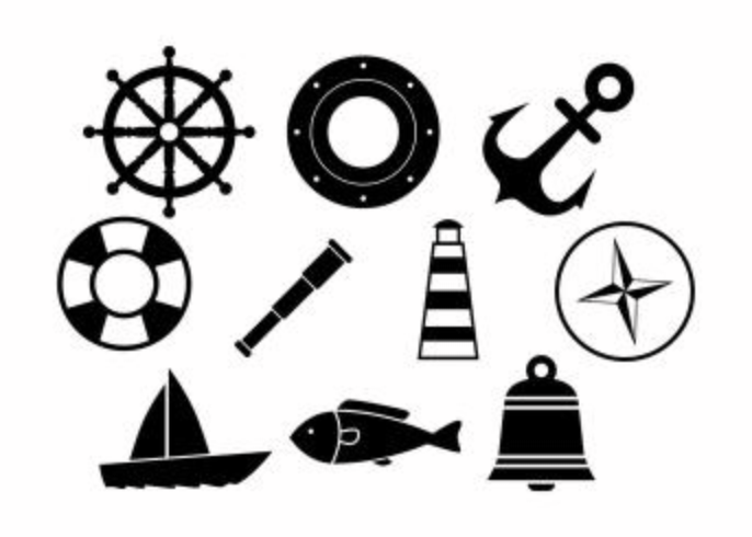 Kostenlose Silhouette Segeln Icon Vector