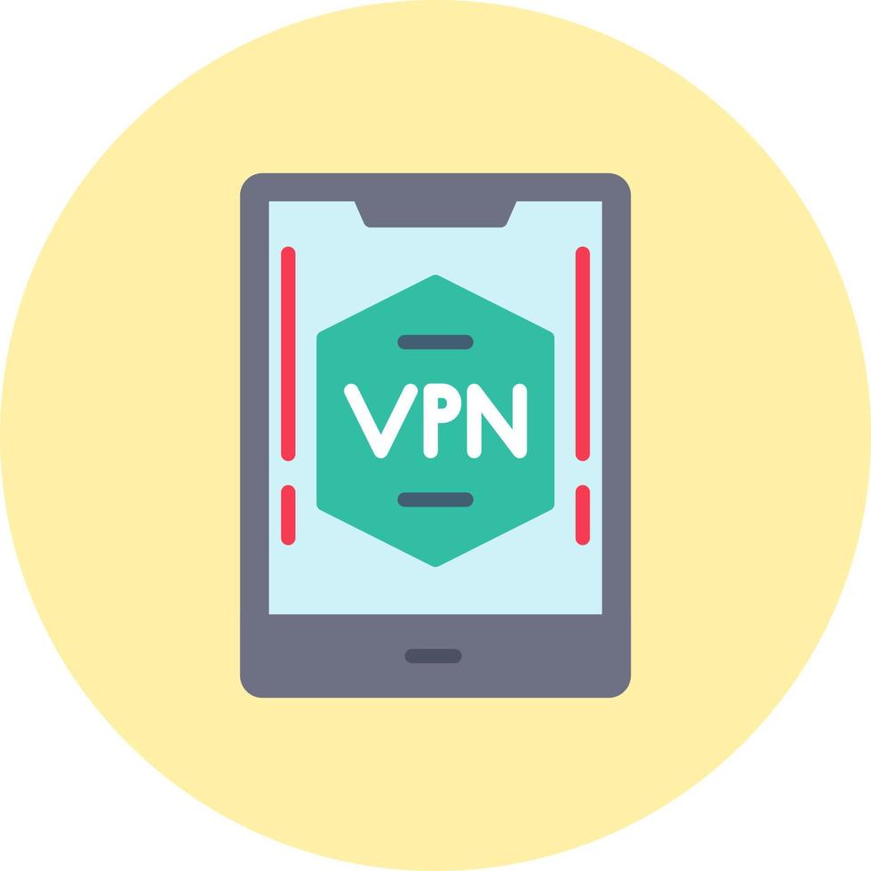 Mobiles VPN-Vektorsymbol vektor