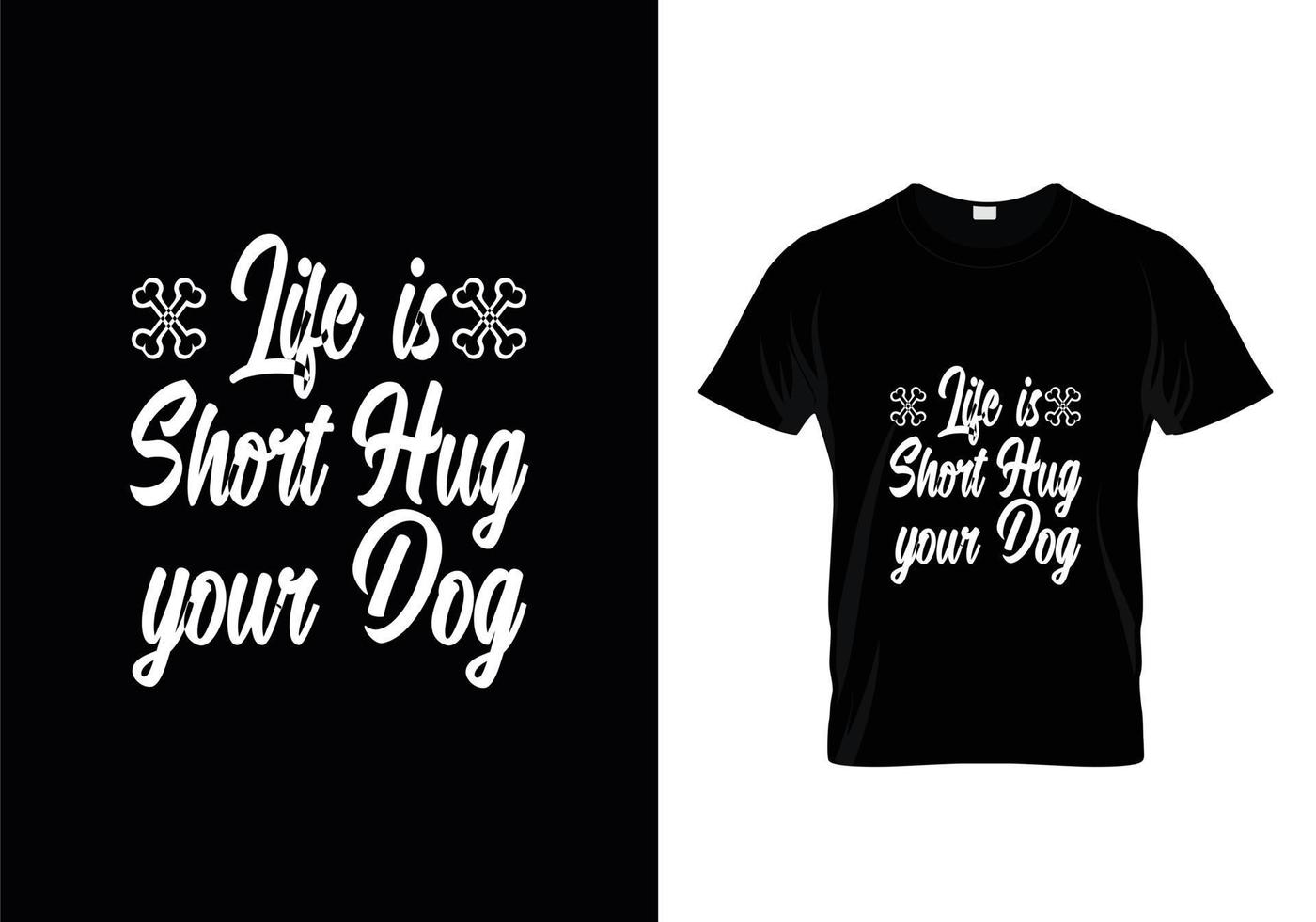 hund t-shirt design. tassdesign för hundälskare. säger - min hund tycker att jag är fantastisk. vektor