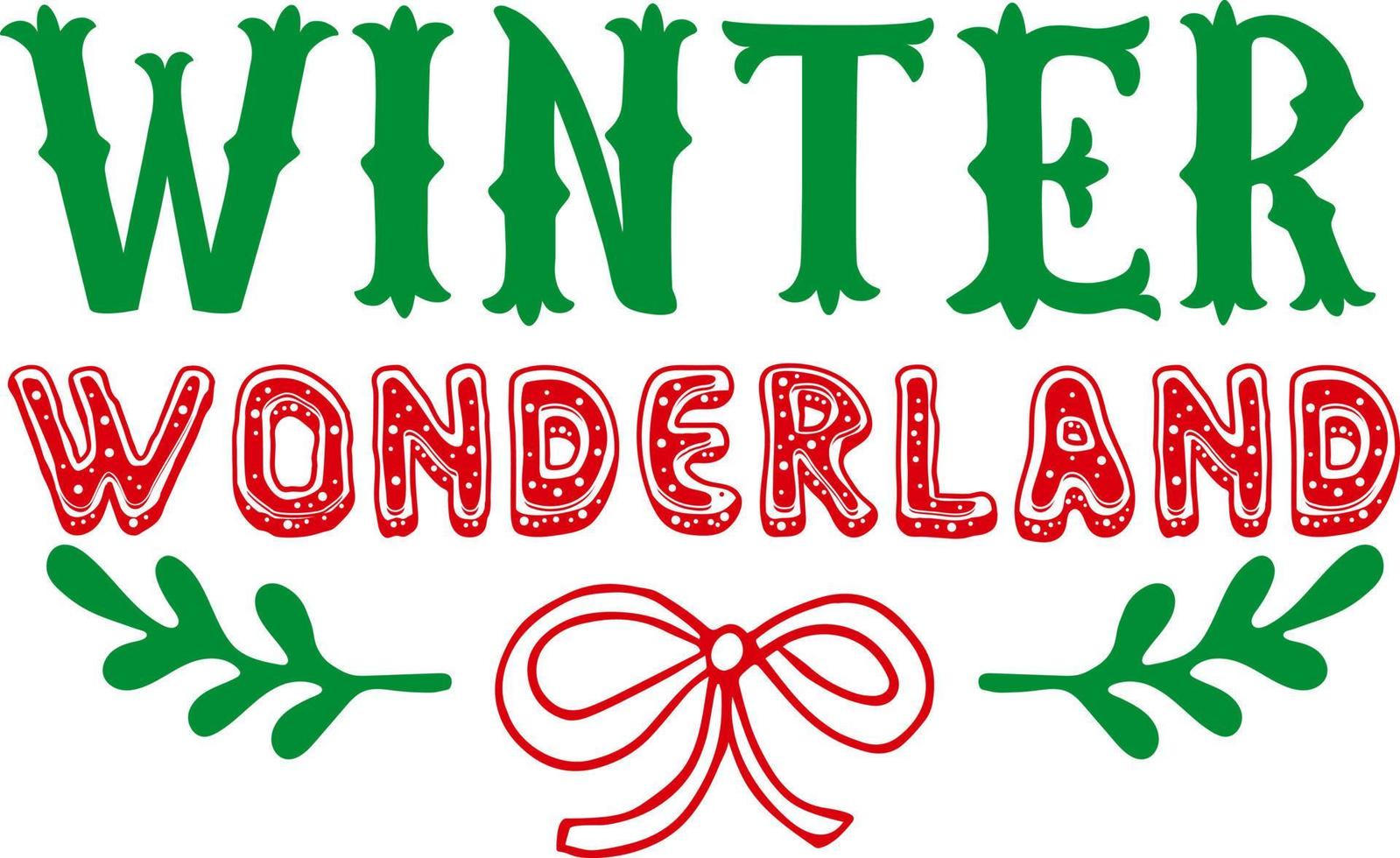 Winter Wunderland. zusammenpassende Familienweihnachtshemden. Weihnachtsgeschenk. Familie Weihnachten. Aufkleber. Karte. vektor