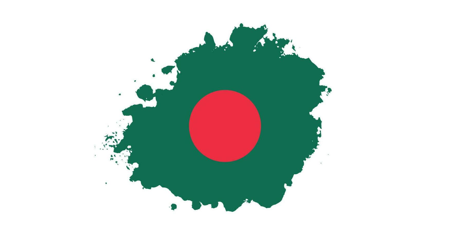 professionell måla strimma bangladesh flagga vektor