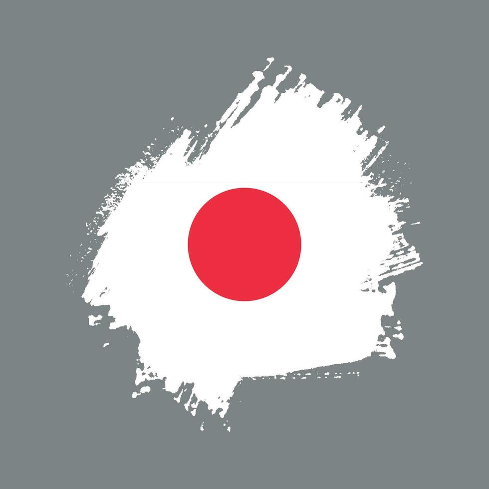 neuer grungy Flaggenvektor Japans vektor