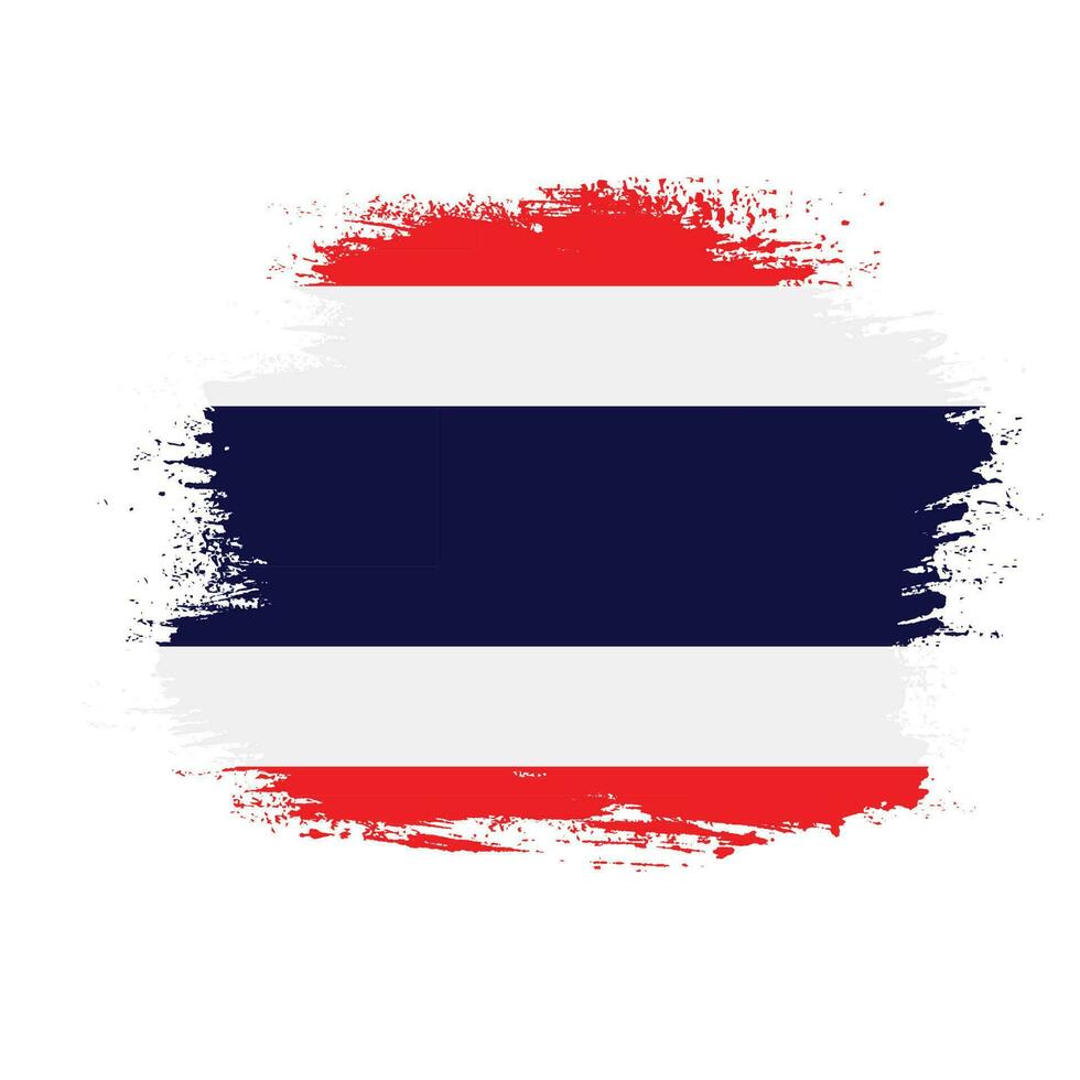 urblekt bedrövad thailand flagga vektor