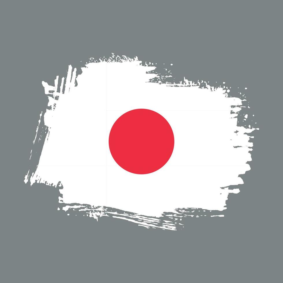 neue bunte abstrakte Japan-Flagge vektor