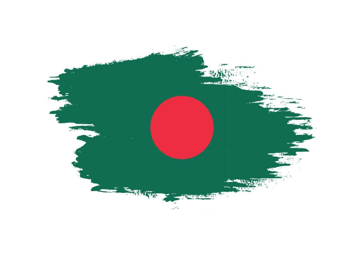 bangladesch pinselrahmen flaggenvektor vektor