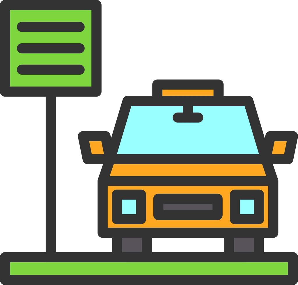 Taxi-Vektor-Icon-Design vektor