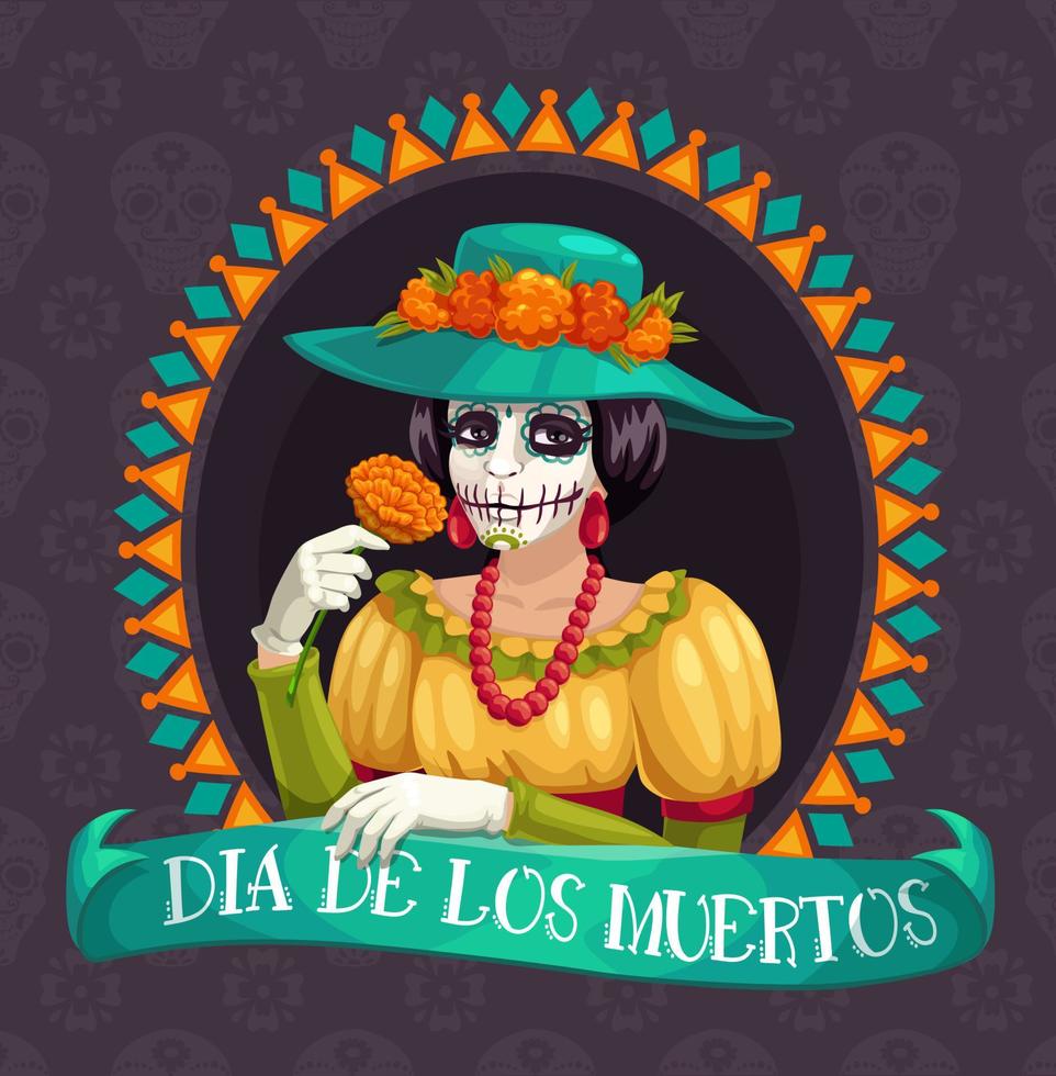 mexikansk Semester av död, dia de los muertos vektor