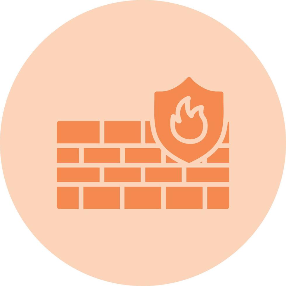 Firewall-Vektor-Symbol vektor