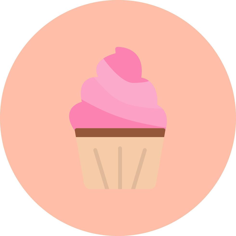 Cupcake-Vektor-Symbol vektor