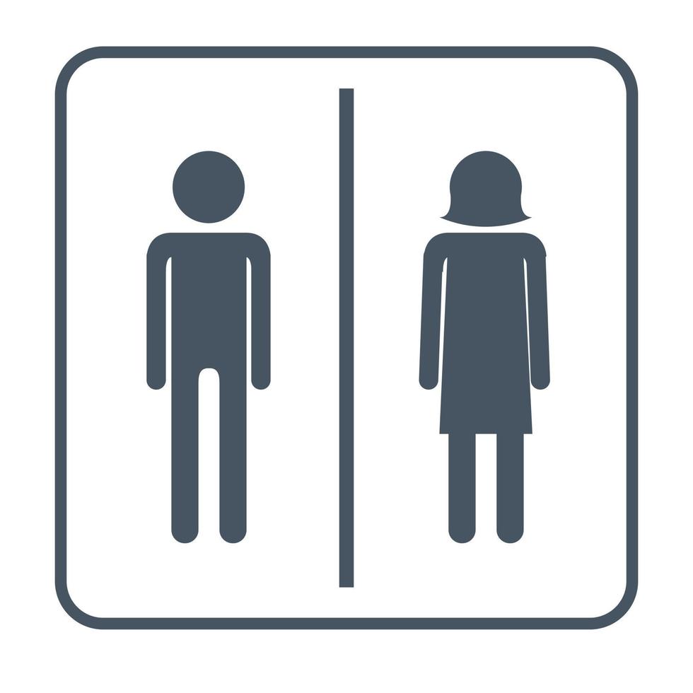 Badezimmer für Männer und Frauen vektor