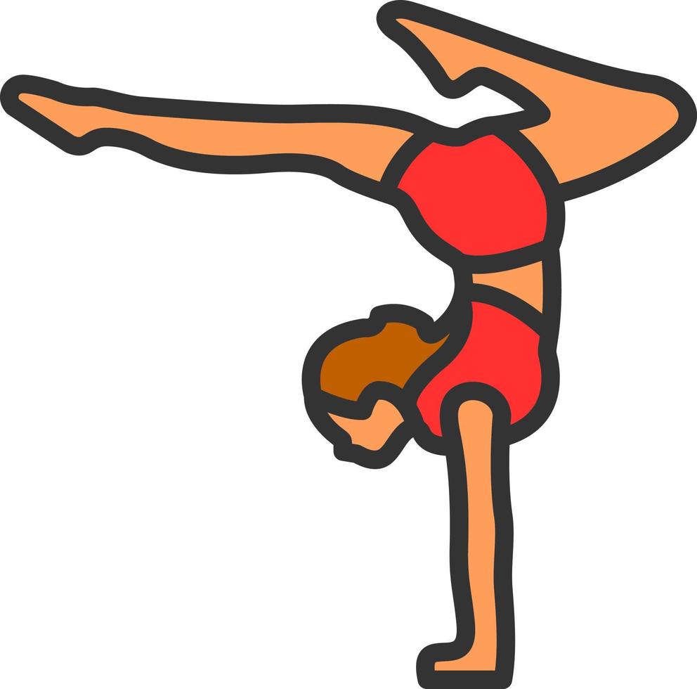 akrobatisk vektor ikon design