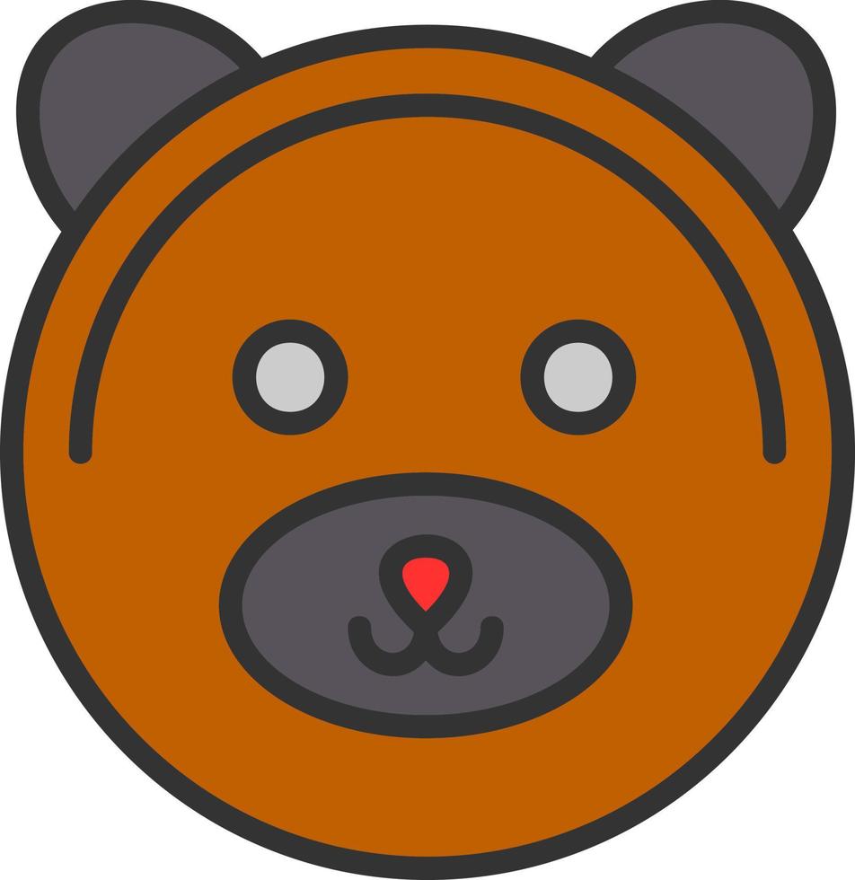 Bären-Vektor-Icon-Design vektor