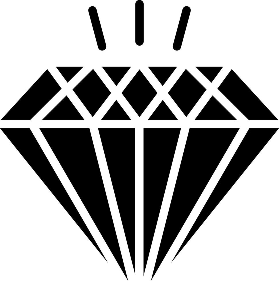 Diamant-Vektor-Icon-Design vektor