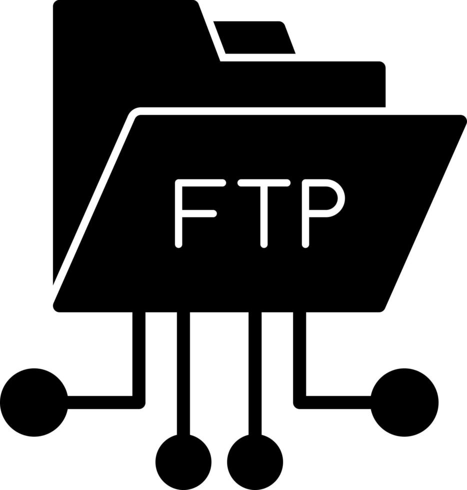 FTP-Vektor-Icon-Design vektor