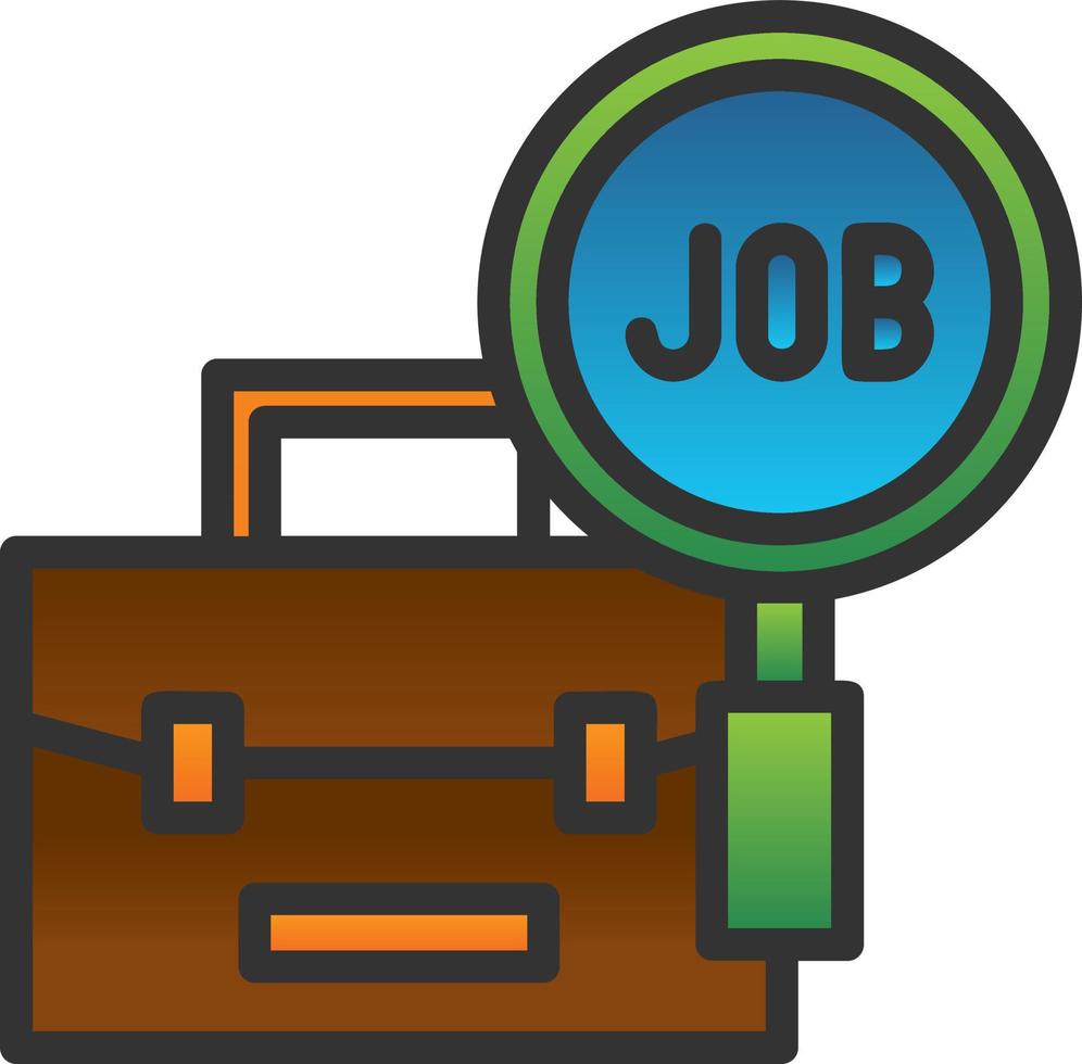 Jobsuche-Vektor-Icon-Design vektor