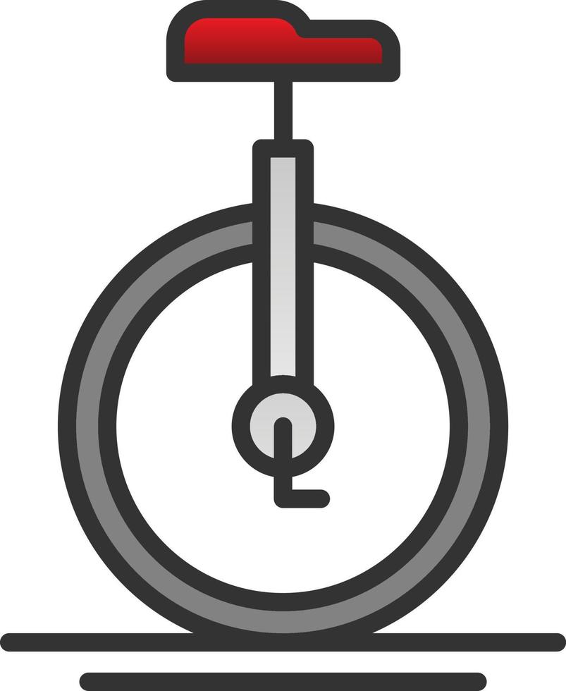 Monocycle-Vektor-Icon-Design vektor