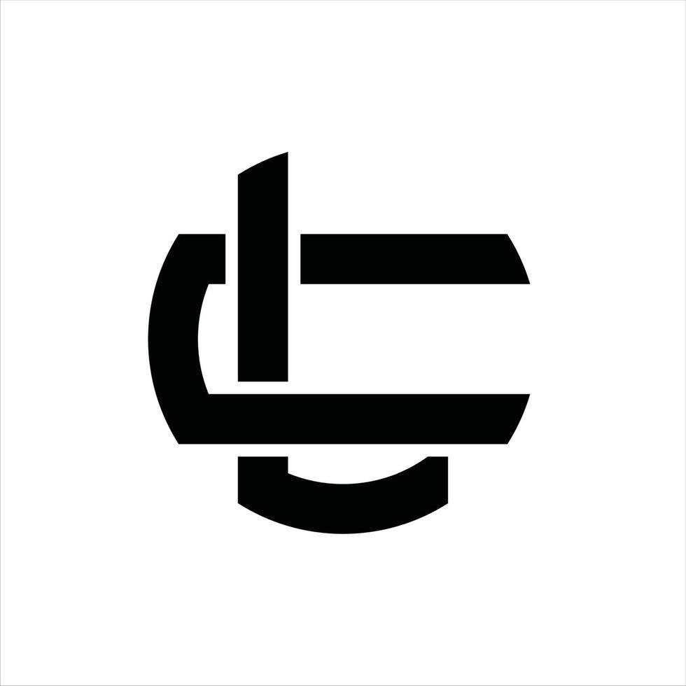 lc logotyp monogram design mall vektor