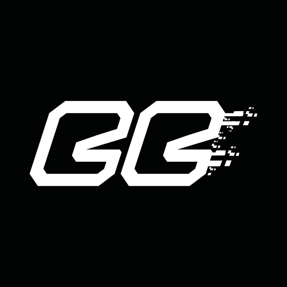 bb logotyp monogram abstrakt hastighet teknologi design mall vektor