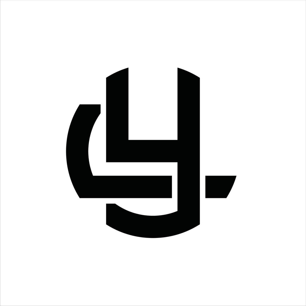 yl-Logo-Monogramm-Designvorlage vektor