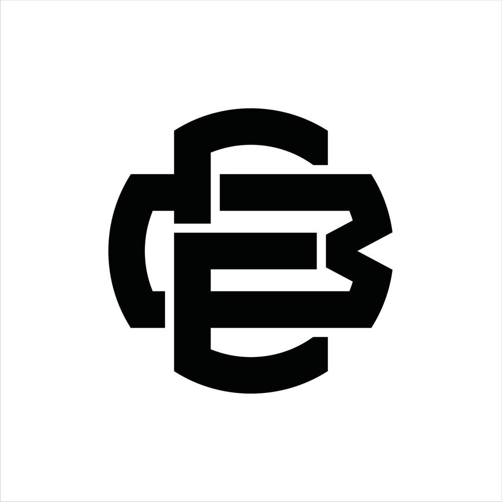 eb-Logo-Monogramm-Designvorlage vektor