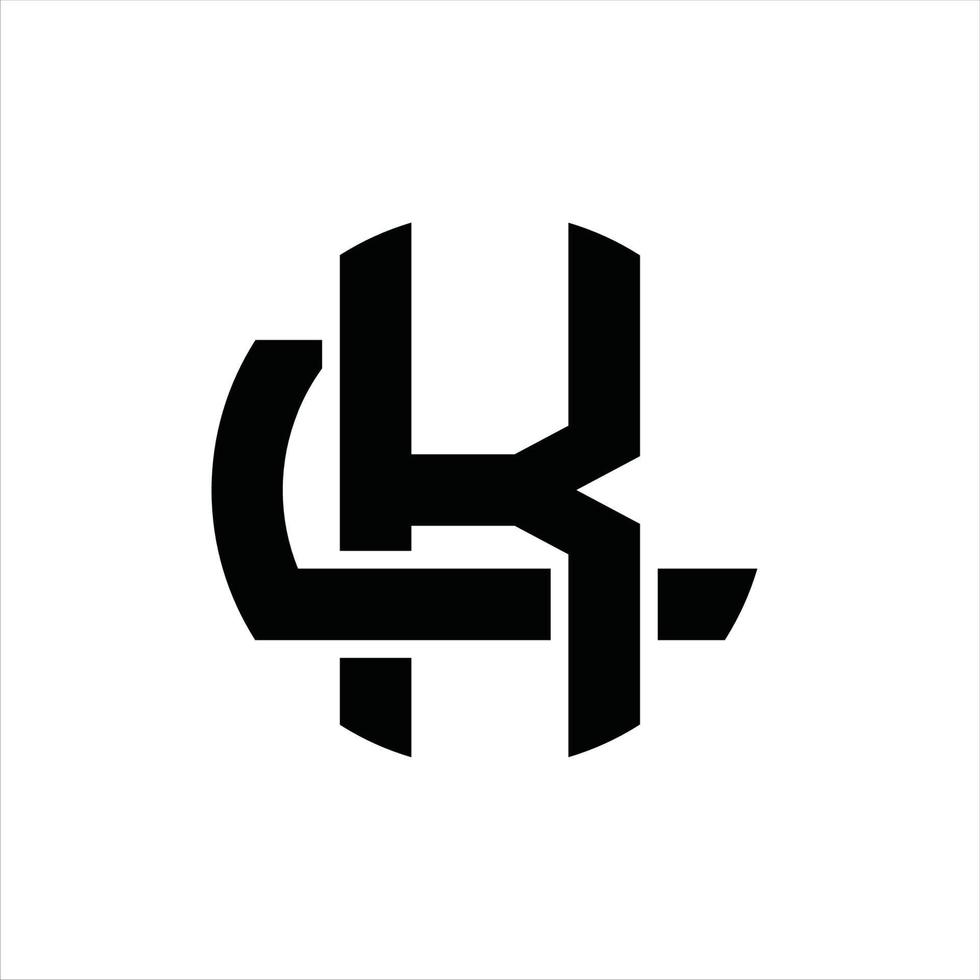 kl-Logo-Monogramm-Designvorlage vektor