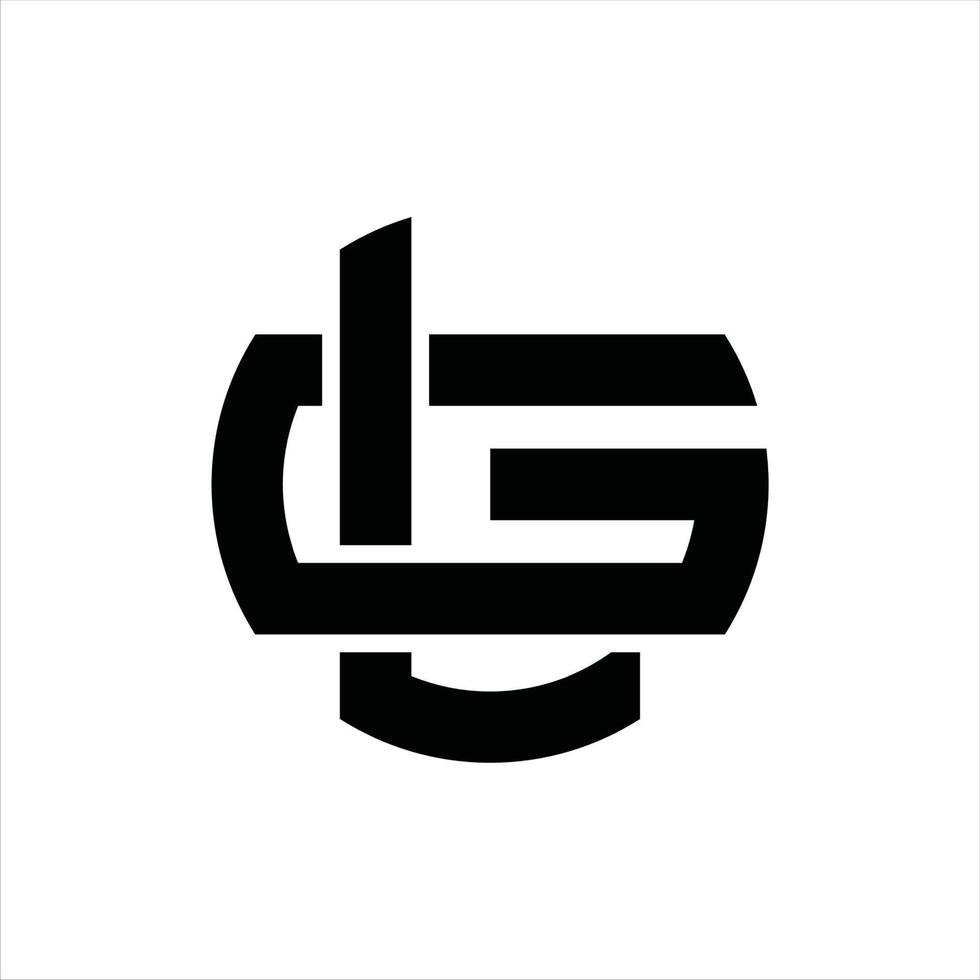 lg-Logo-Monogramm-Design-Vorlage vektor