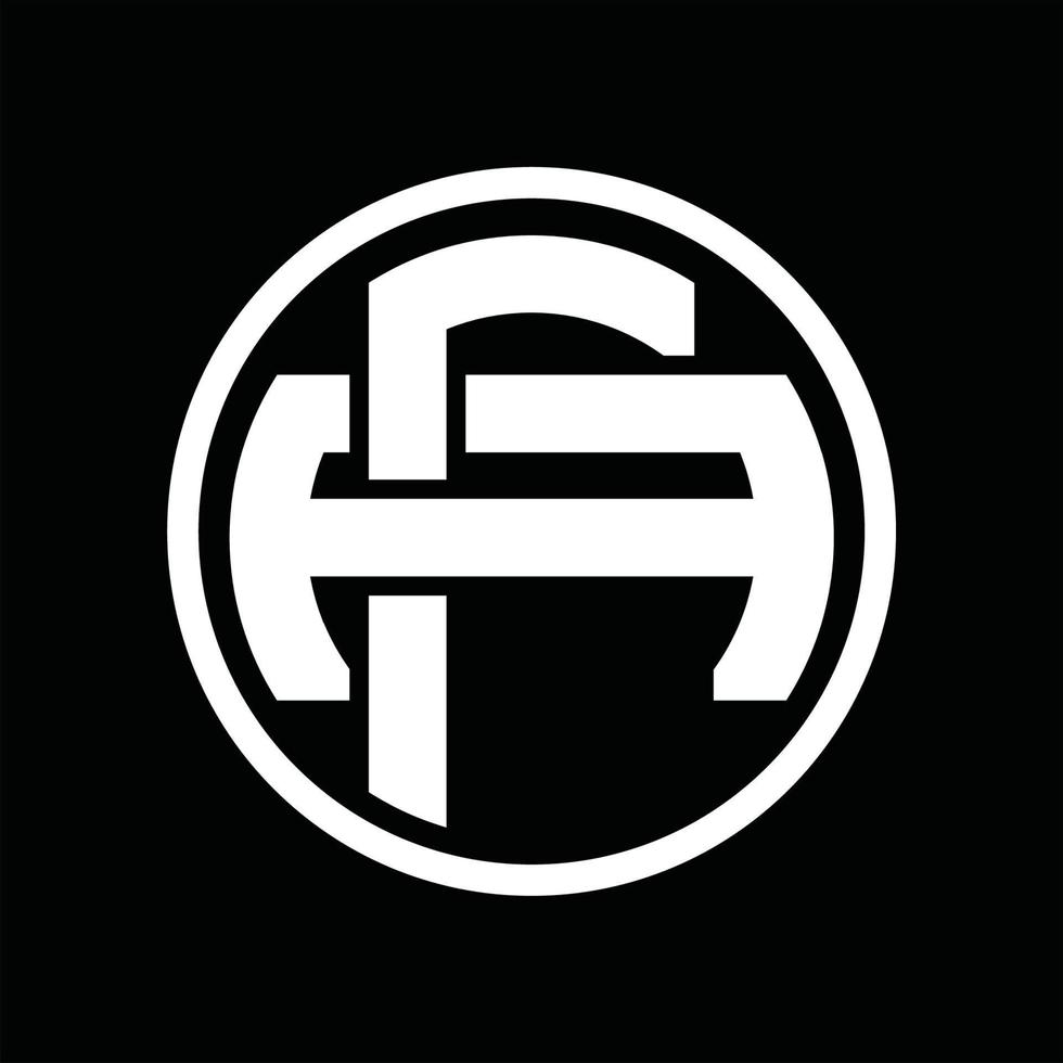 fa-Logo-Monogramm-Design-Vorlage vektor