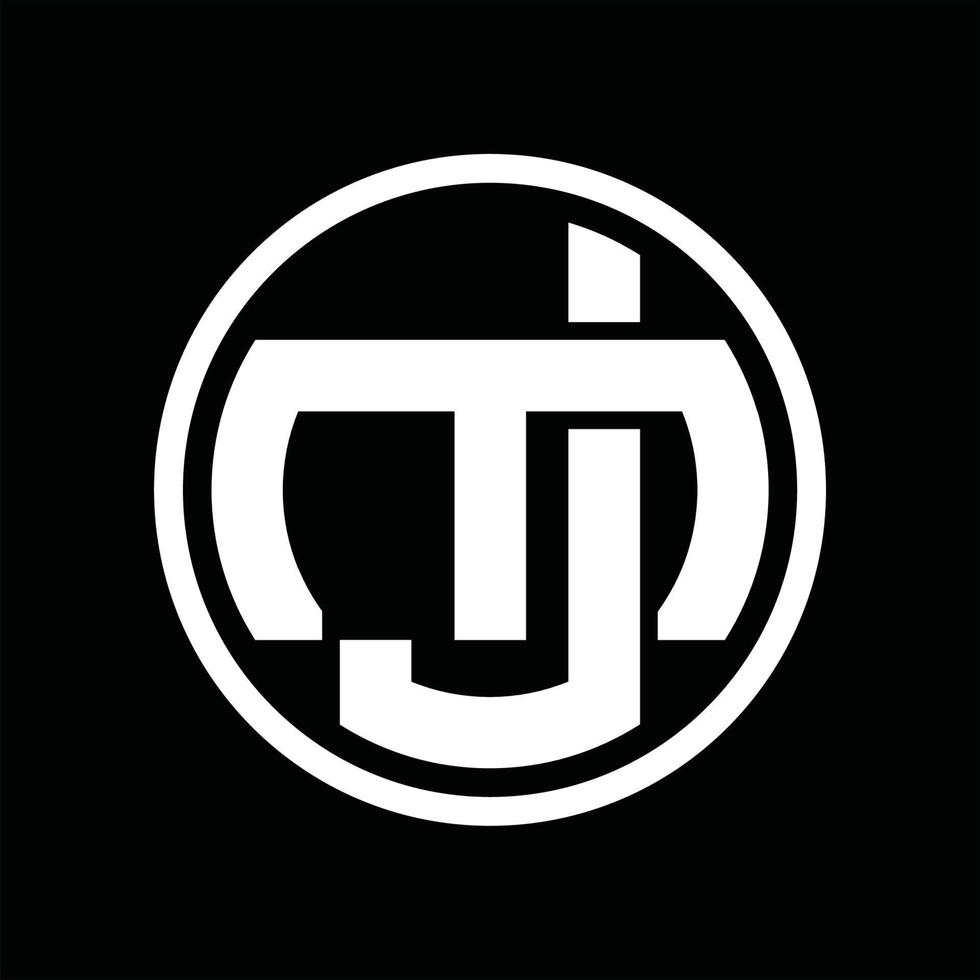 JM-Logo-Monogramm-Design-Vorlage vektor