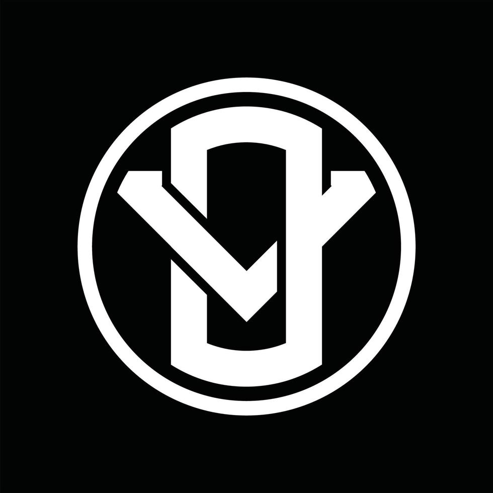 ov logotyp monogram design mall vektor