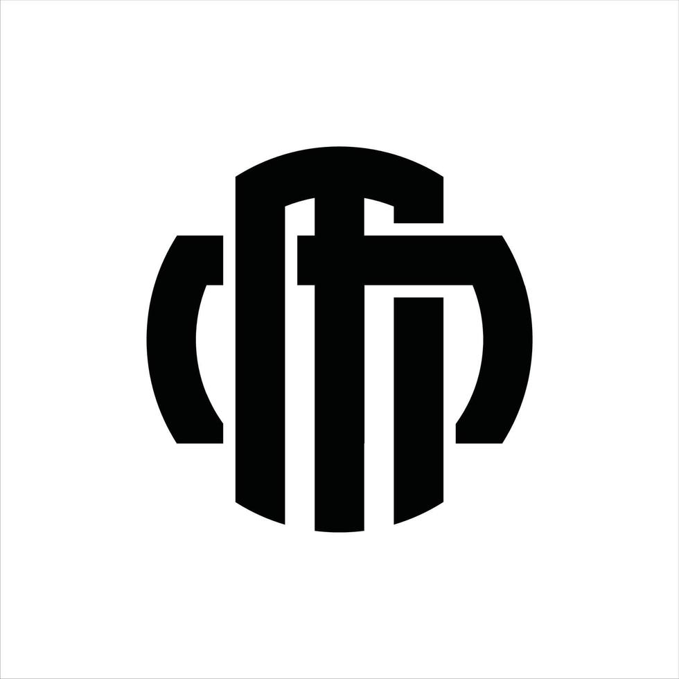 mm logotyp monogram design mall vektor