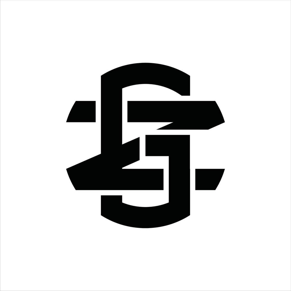 gz logotyp monogram design mall vektor