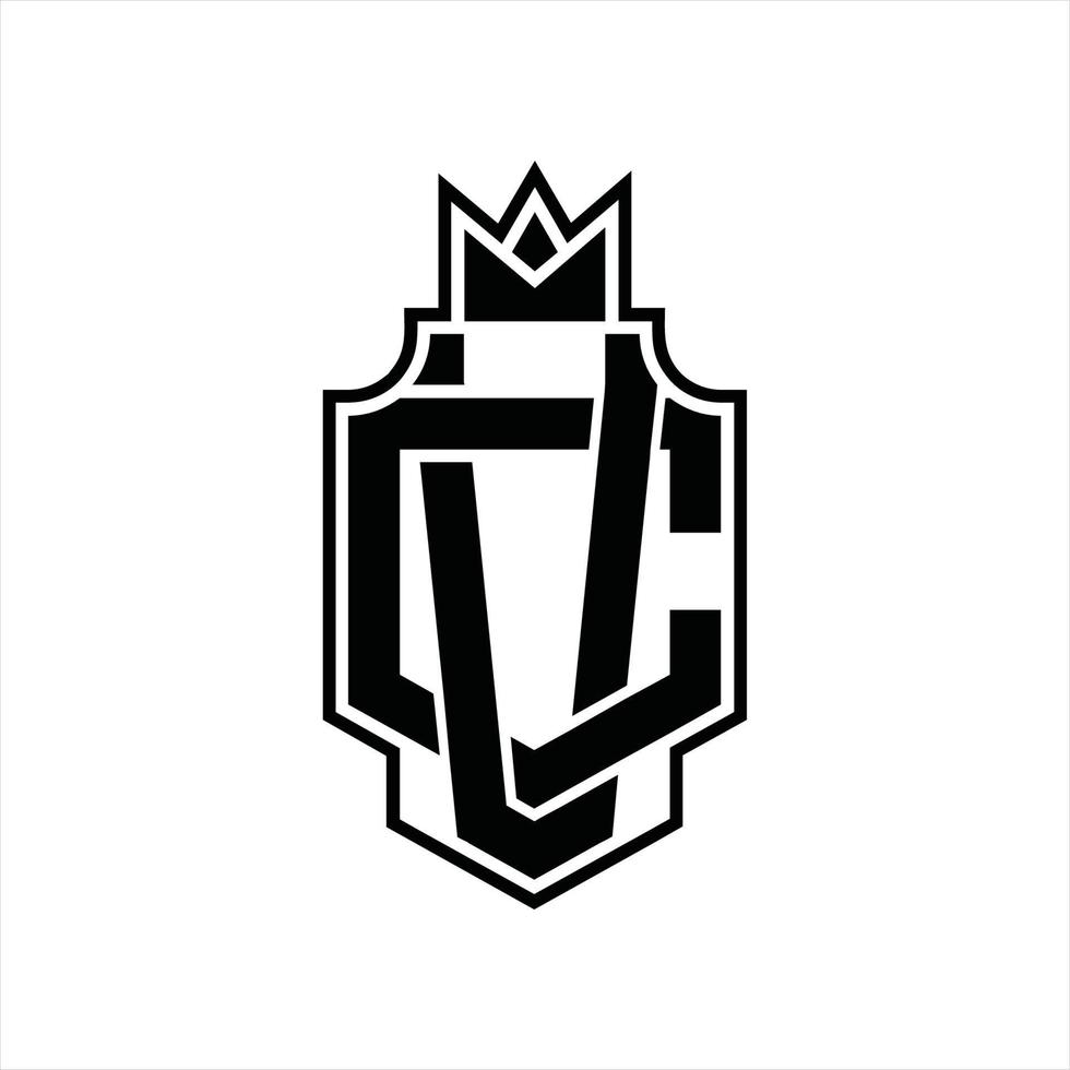 vc-Logo-Monogramm-Design-Vorlage vektor
