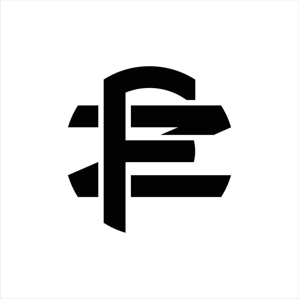fz-Logo-Monogramm-Design-Vorlage vektor