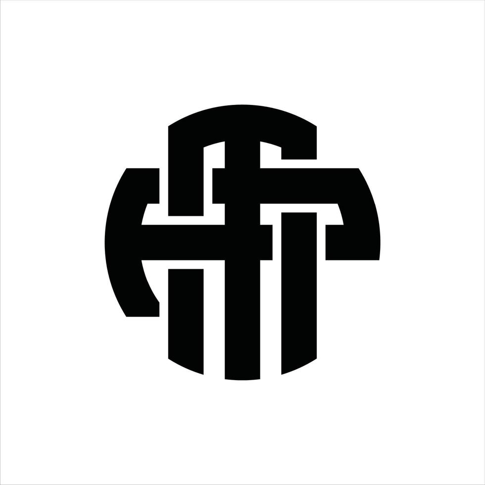 mp-Logo-Monogramm-Designvorlage vektor