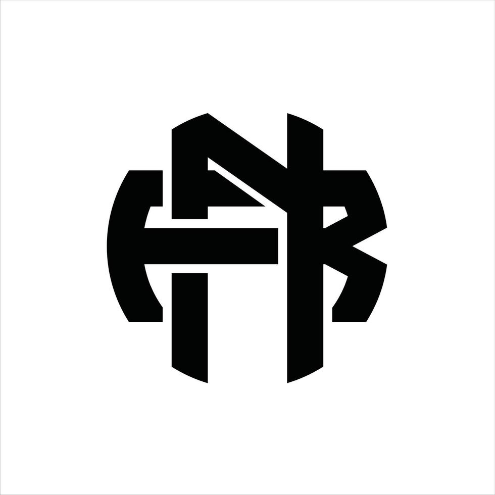 nr-Logo-Monogramm-Designvorlage vektor