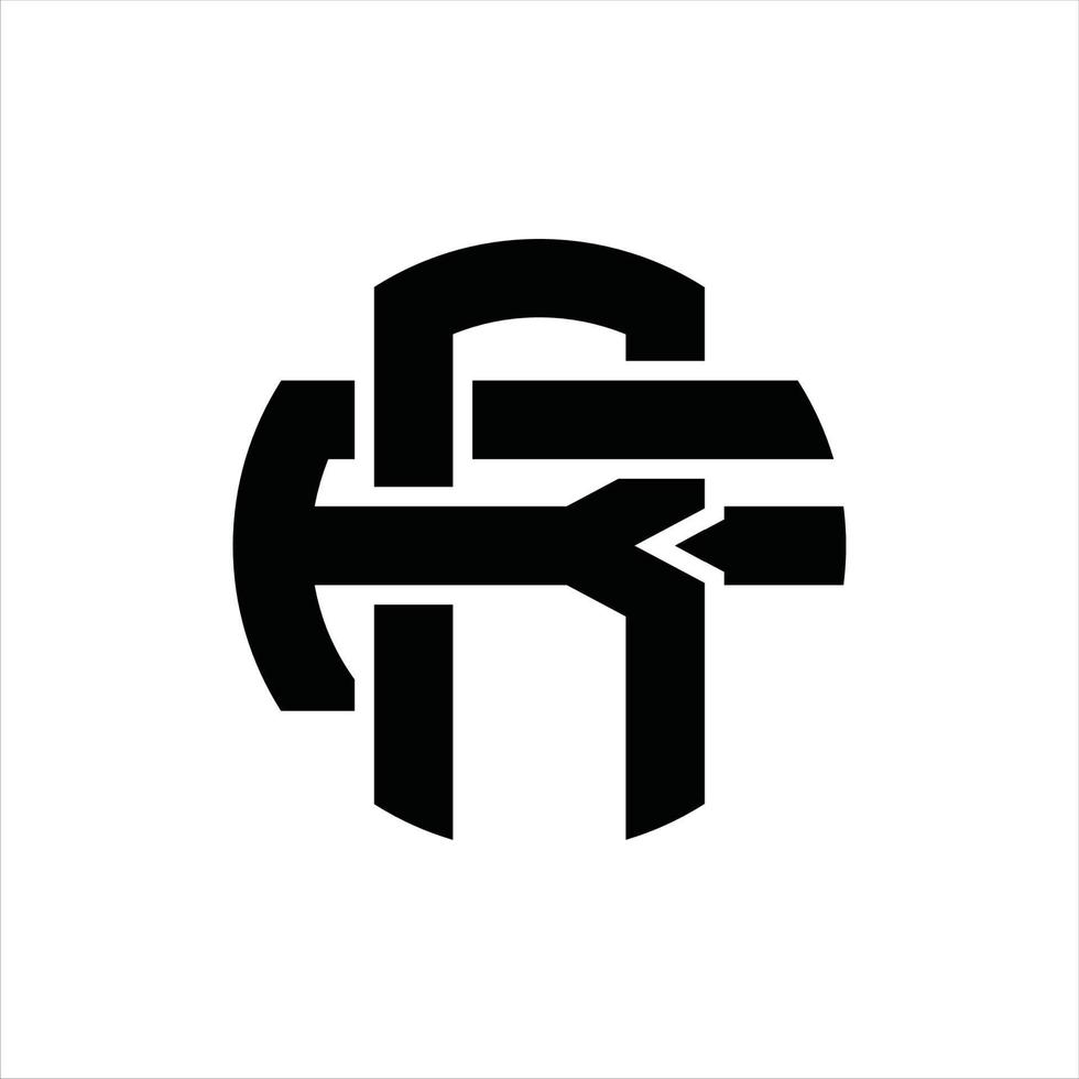 rf-Logo-Monogramm-Design-Vorlage vektor
