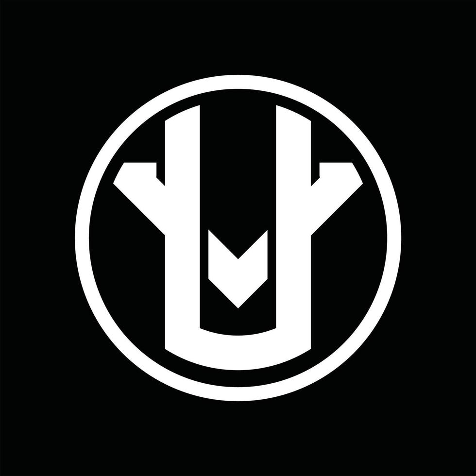 UV-Logo-Monogramm-Design-Vorlage vektor