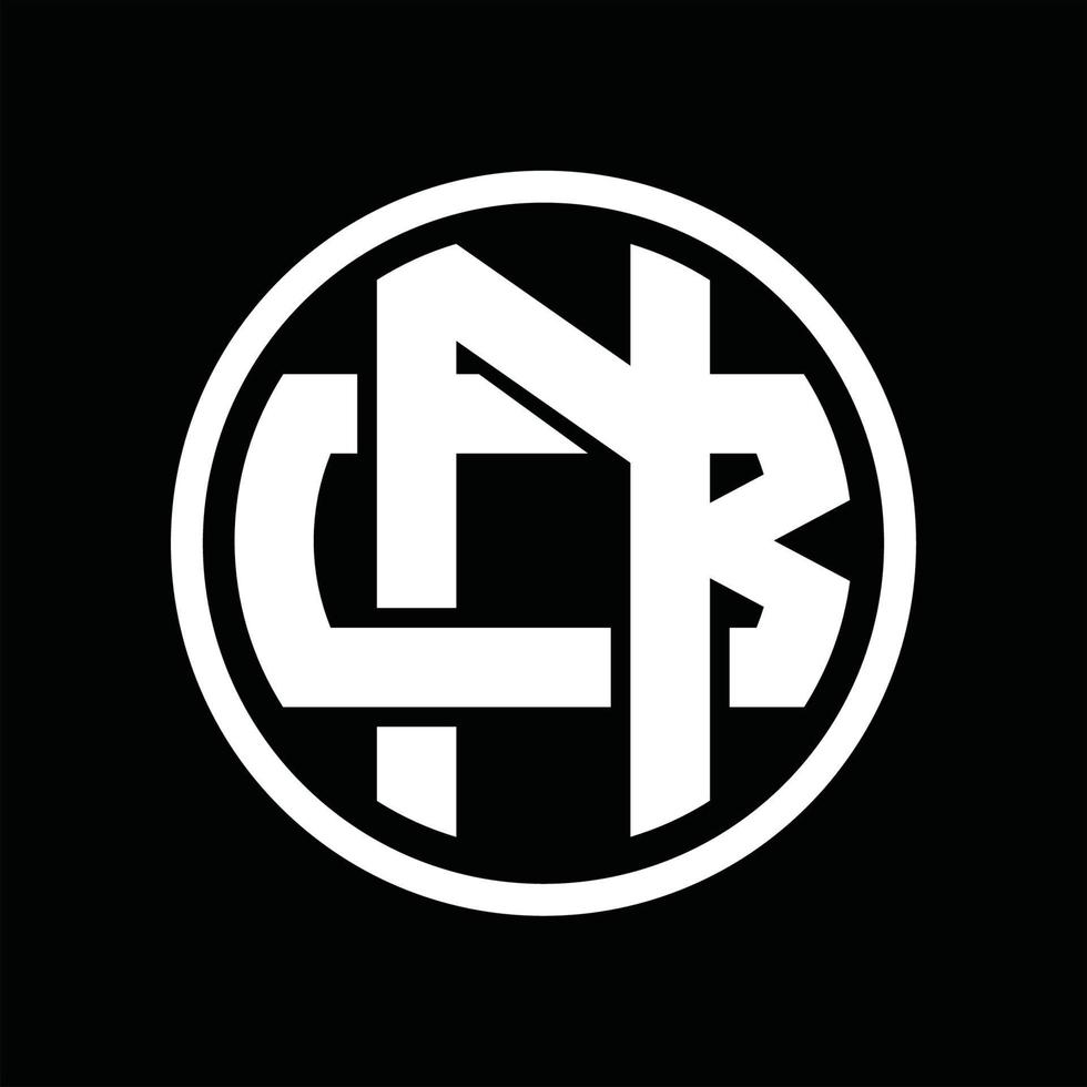 nb logotyp monogram design mall vektor