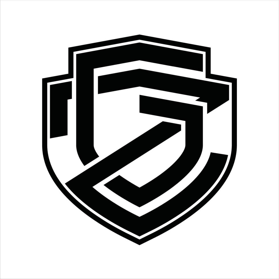 gz-logo-monogramm-vintage-design-vorlage vektor