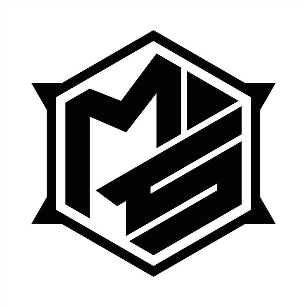 Fröken logotyp monogram design mall vektor