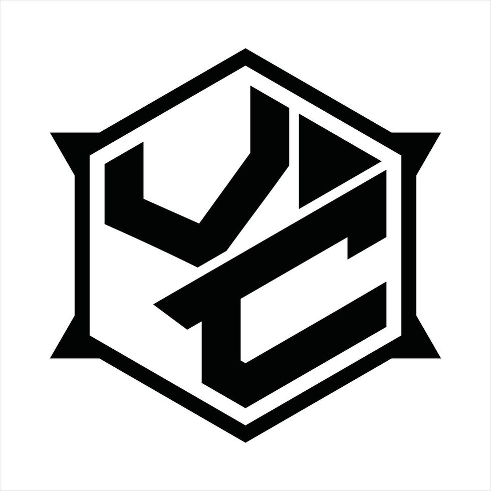 vc-Logo-Monogramm-Design-Vorlage vektor