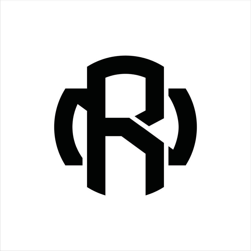 rn-Logo-Monogramm-Design-Vorlage vektor