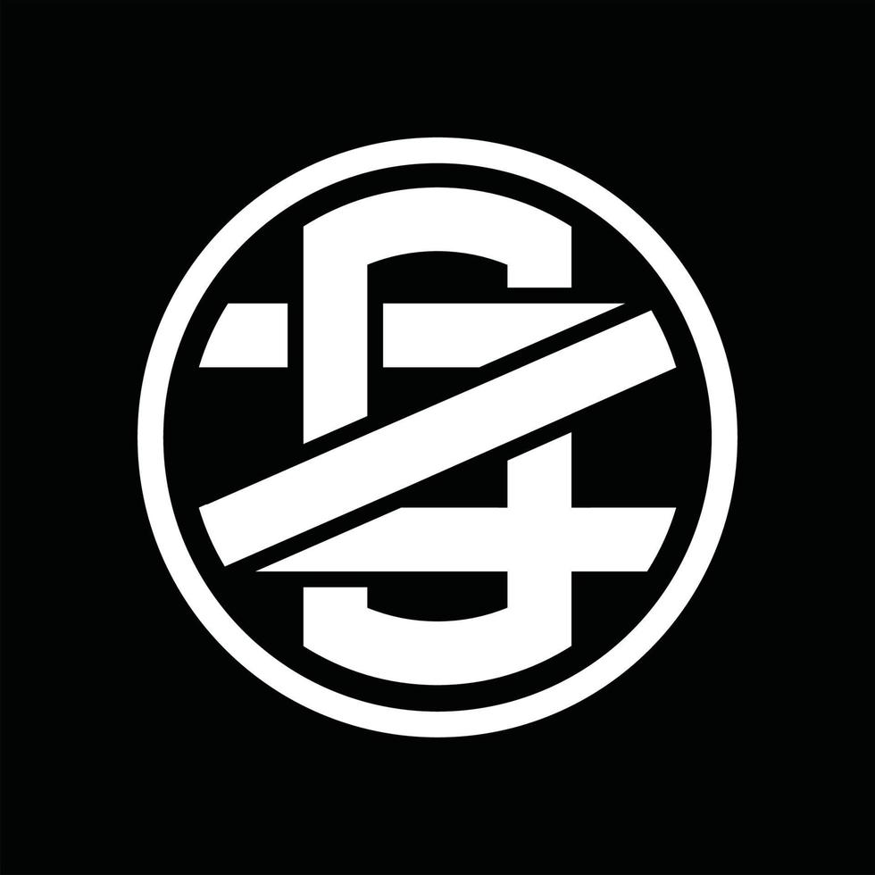 sz-Logo-Monogramm-Designvorlage vektor