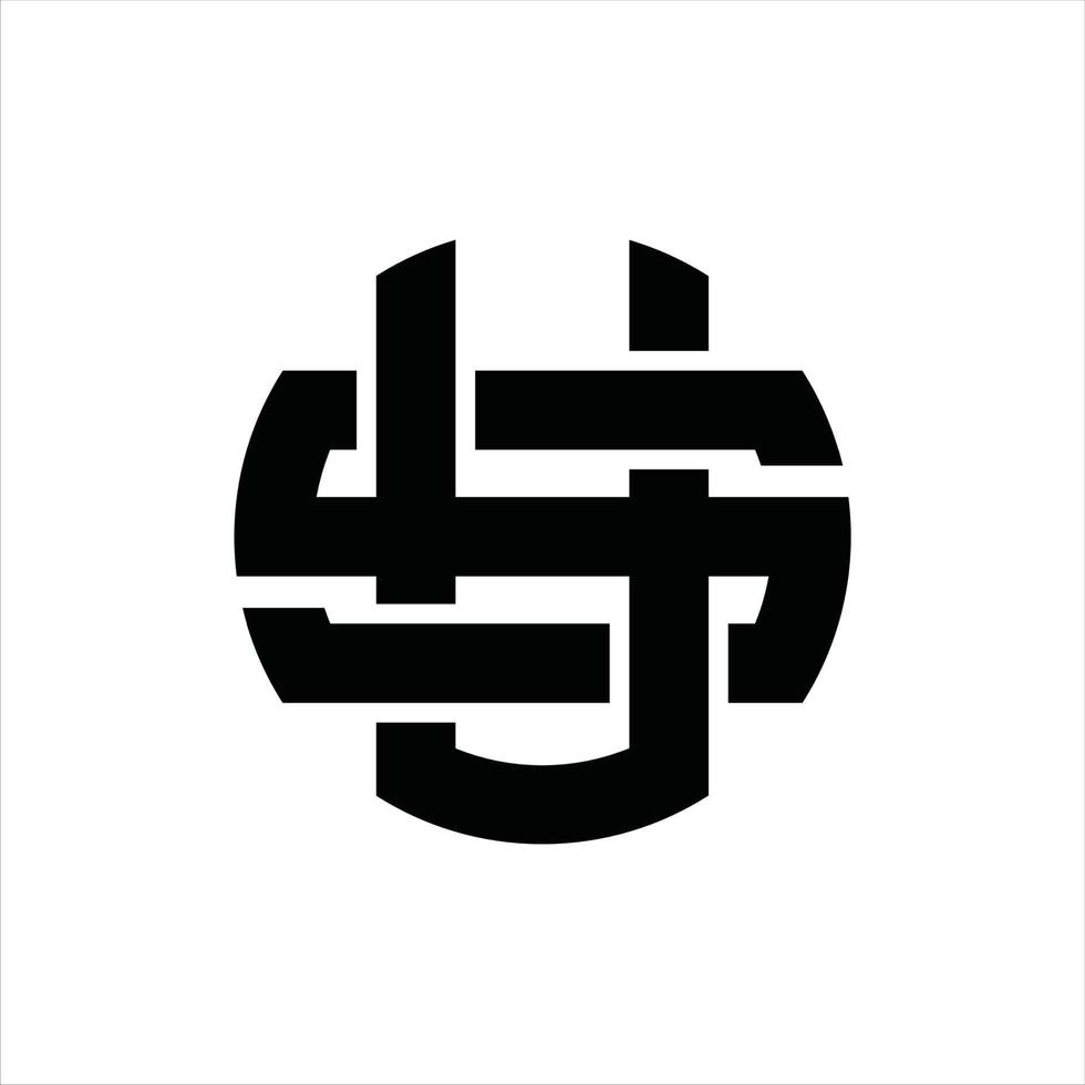 US-Logo-Monogramm-Design-Vorlage vektor