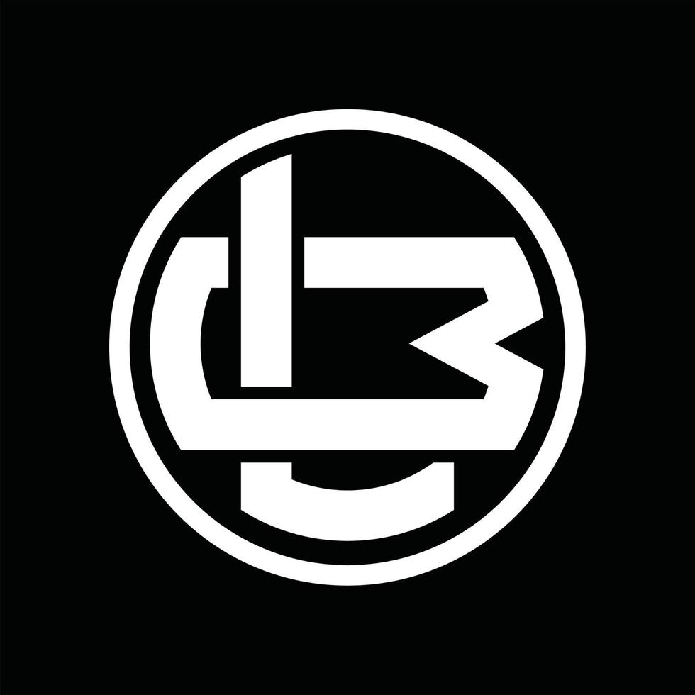 lb-Logo-Monogramm-Design-Vorlage vektor