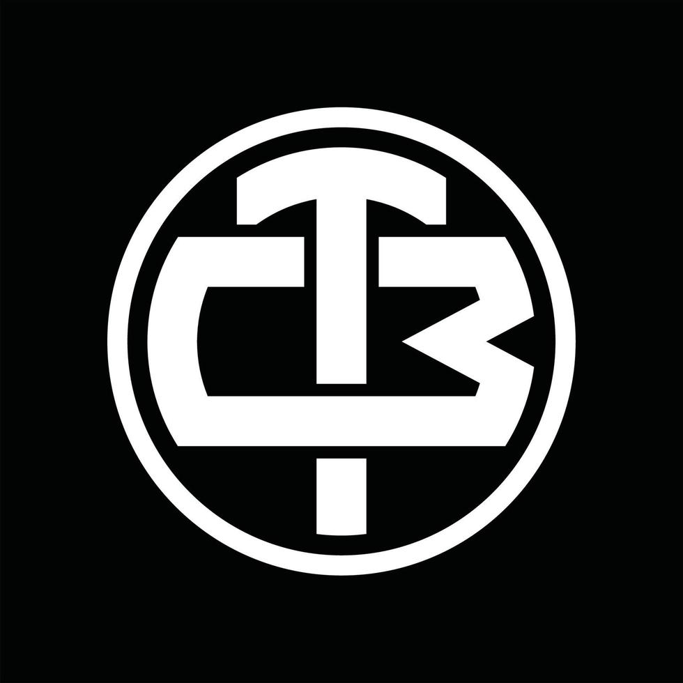tb-Logo-Monogramm-Design-Vorlage vektor