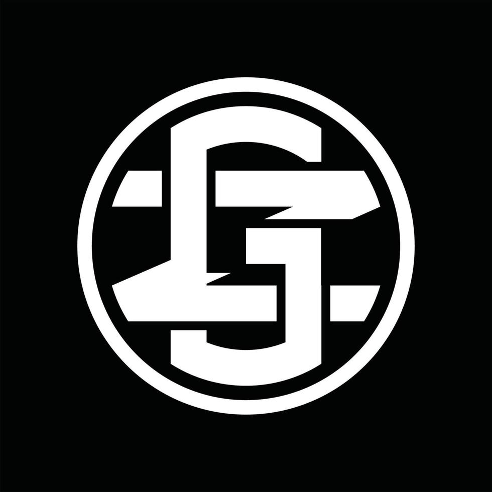 gz-Logo-Monogramm-Designvorlage vektor